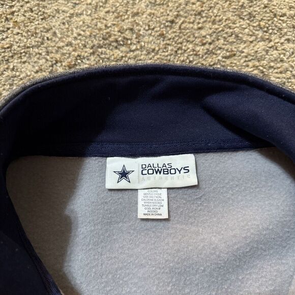 Dallas Cowboys Authentic 1/4 Zip‎ Fleece Pullover Mens M Embroidered Star NFL - Picture 8 of 12